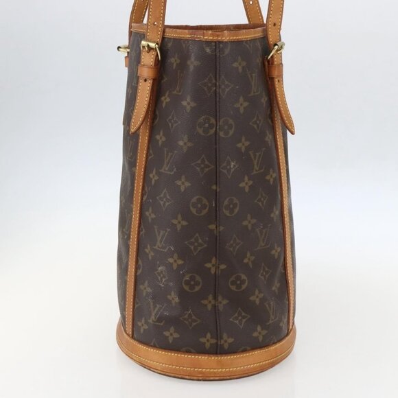 Authentic LOUIS VUITTON Monogram Bucket GM Shoulder Bag M42236 LV - Picture 11 of 16